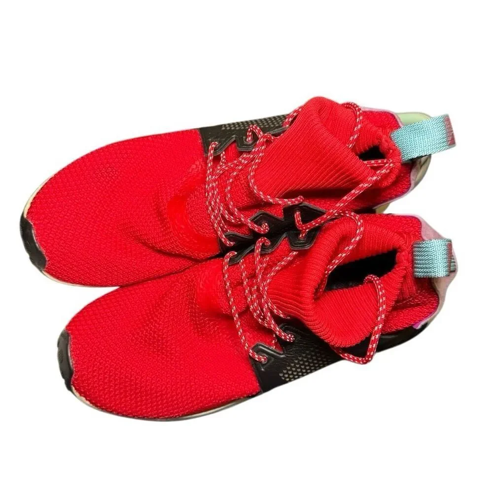 Adidas NMD - XR1 Winter BZ0632 Scarlet Red Black Lavender White size 10.5 Runnin